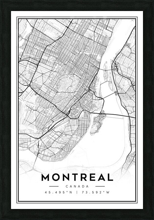 Montreal portrait 2 3 Picture Frame Printing