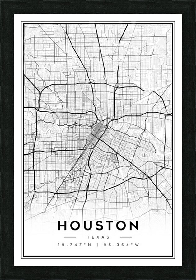 Houston portrait 2 3 Picture Frame Printing