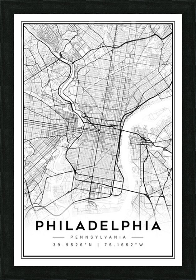 Philadelphia portrait 2 3 Picture Frame Printing