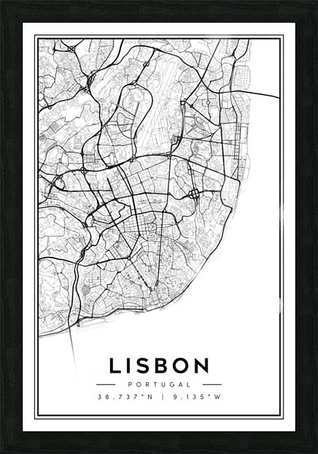 Lisbon portrait 2 3 Picture Frame Printing