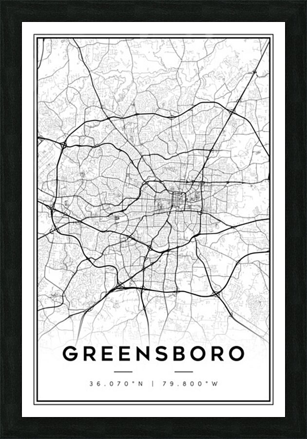greensboro portrait 2 3 Picture Frame Printing