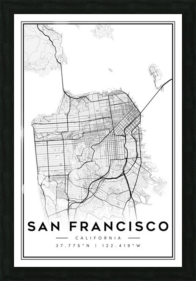 SanFrancisco portrait 2 3 Picture Frame Printing