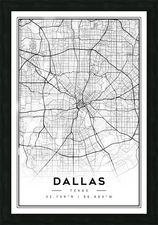 Dallas portrait 2 3 Picture Frame Printing