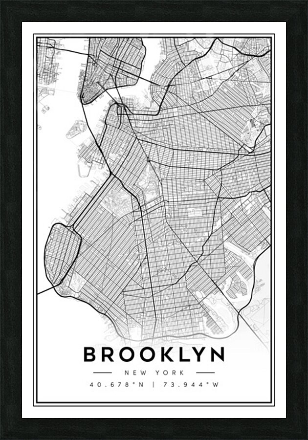 Brooklyn portrait 2 3 Picture Frame Printing