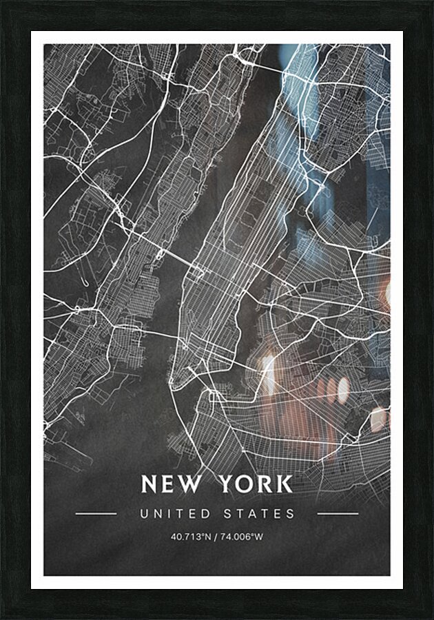 portrait 2 3 new york Picture Frame Printing