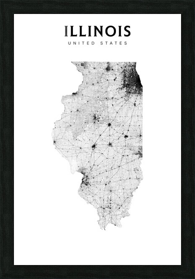 portrait 2 3 Illinois Picture Frame Printing