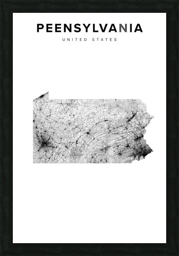 portrait 2 3 Peensylvania Picture Frame Printing