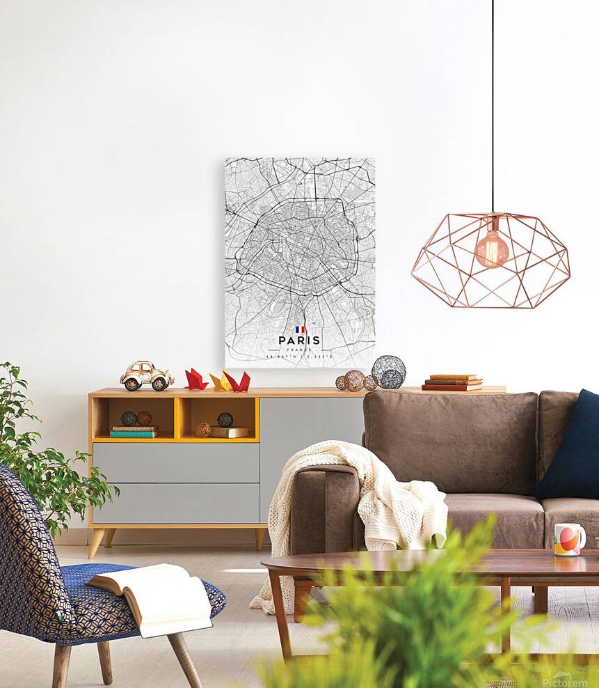 Paris Minimalist Poster  Reproduction