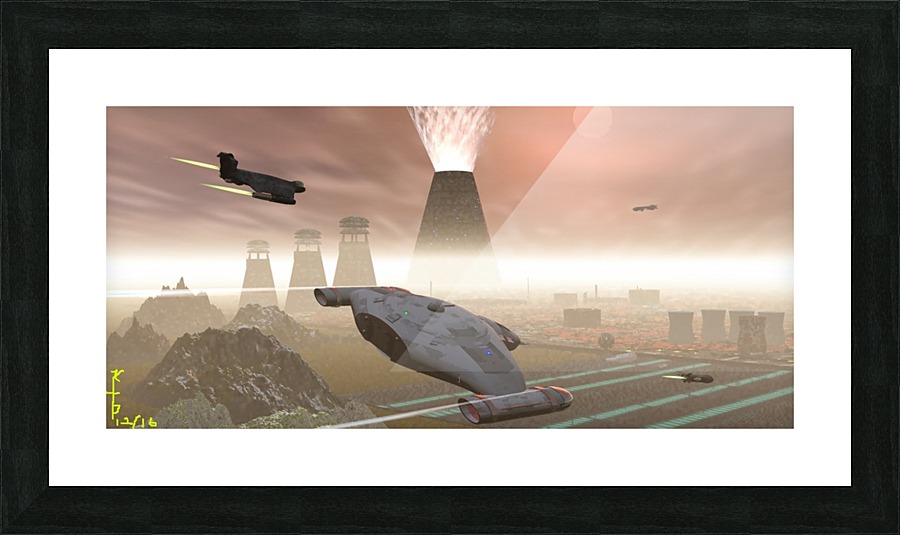 Terriforming Planet SG586 Picture Frame print