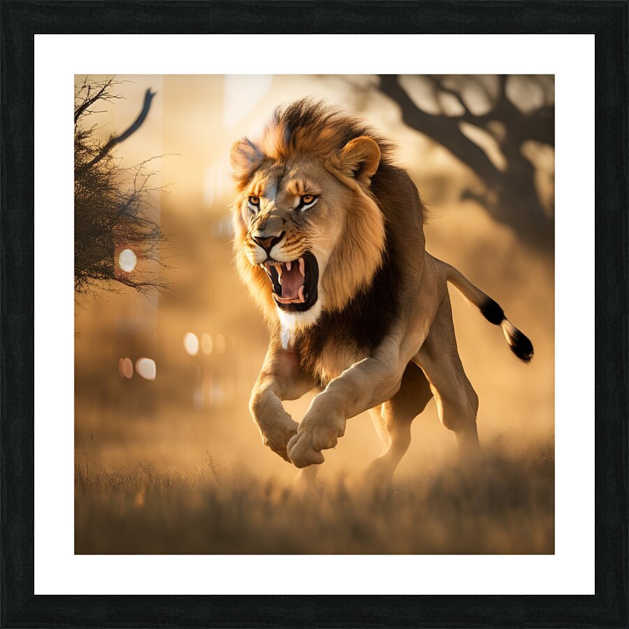  King of the jungle Picture Frame print