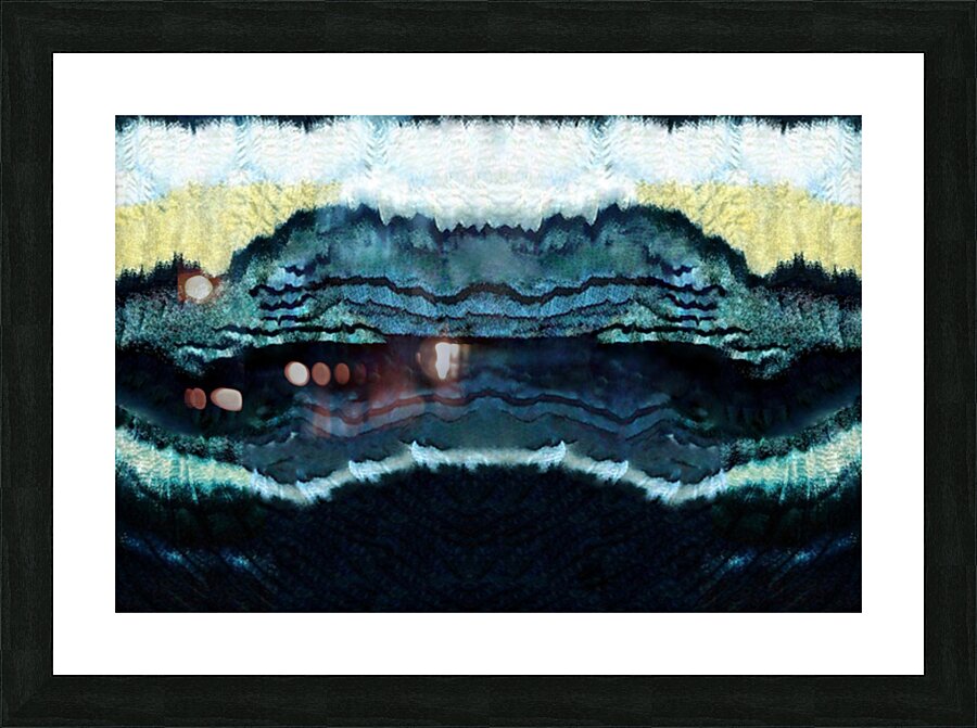 Challenger Deep:  Indigo Waves in the Pacific Picture Frame print