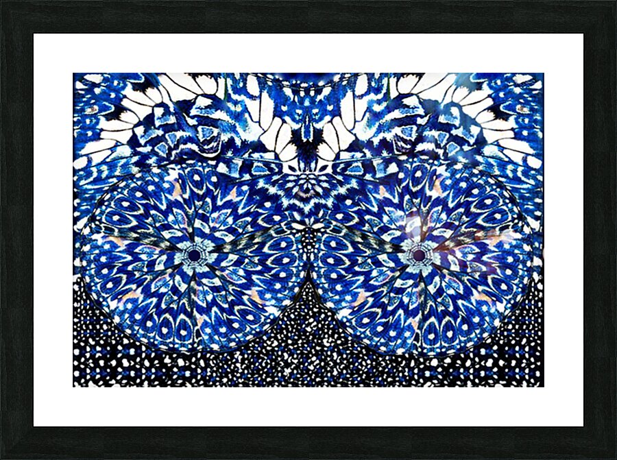 Mosaic Azure Picture Frame print