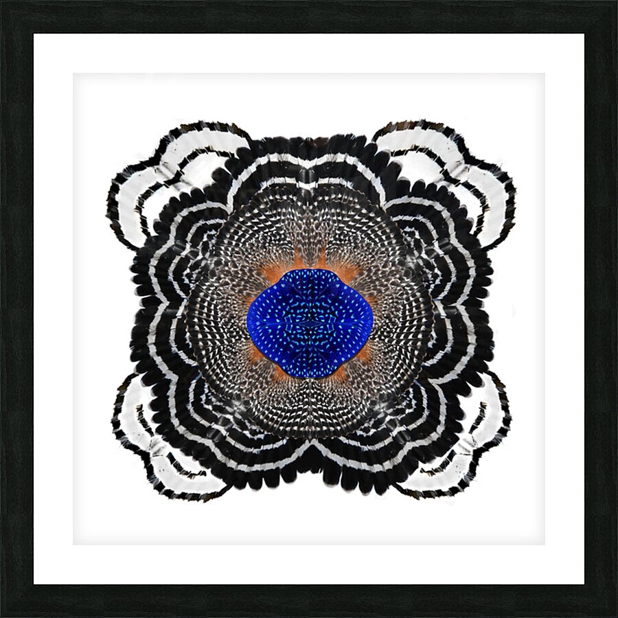 Flowerbird Picture Frame print