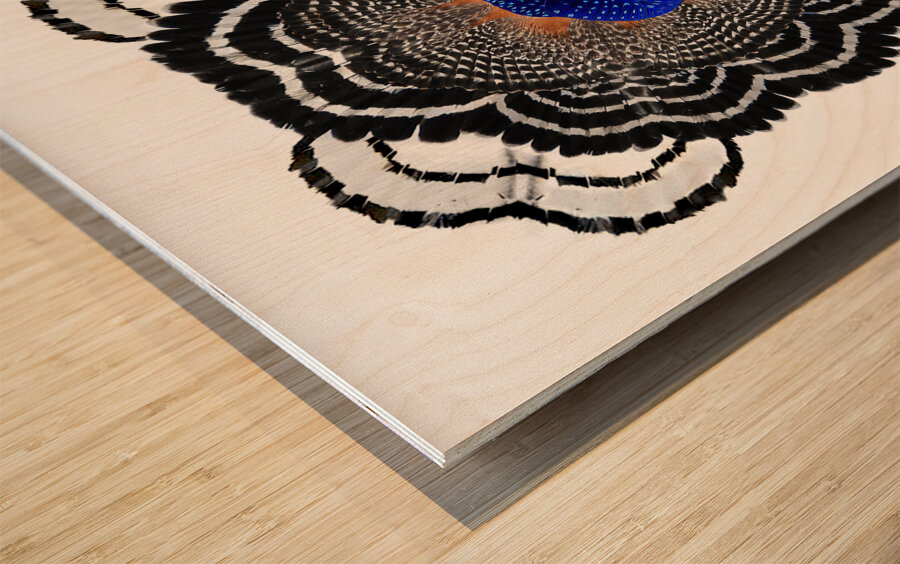 Flowerbird Wood print