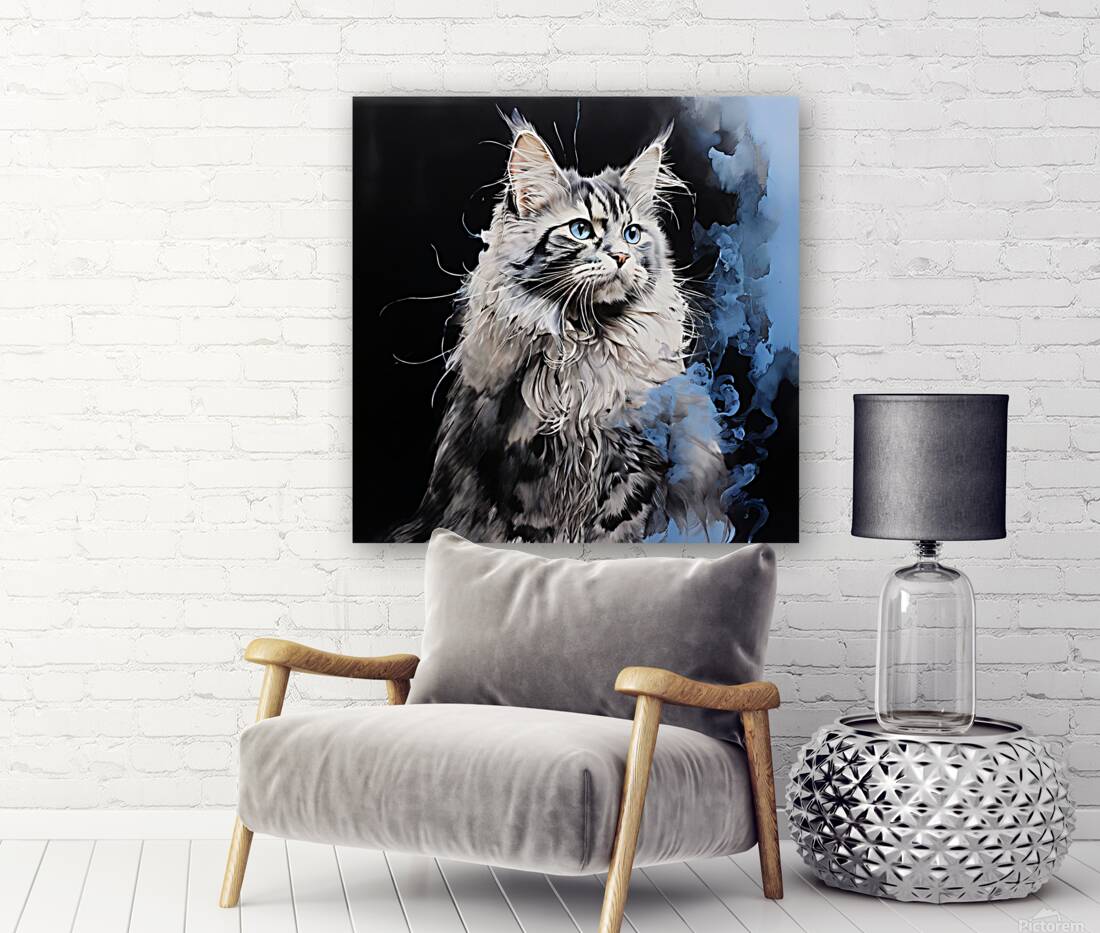 Cat on smook Reproduction