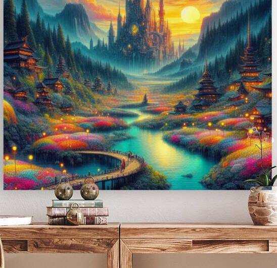 Realm of Dreams: A Fantastical Skyline Masterpiece by Adsmani