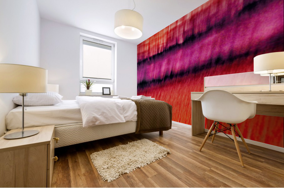 Sunrise Stacked Waves Mural print