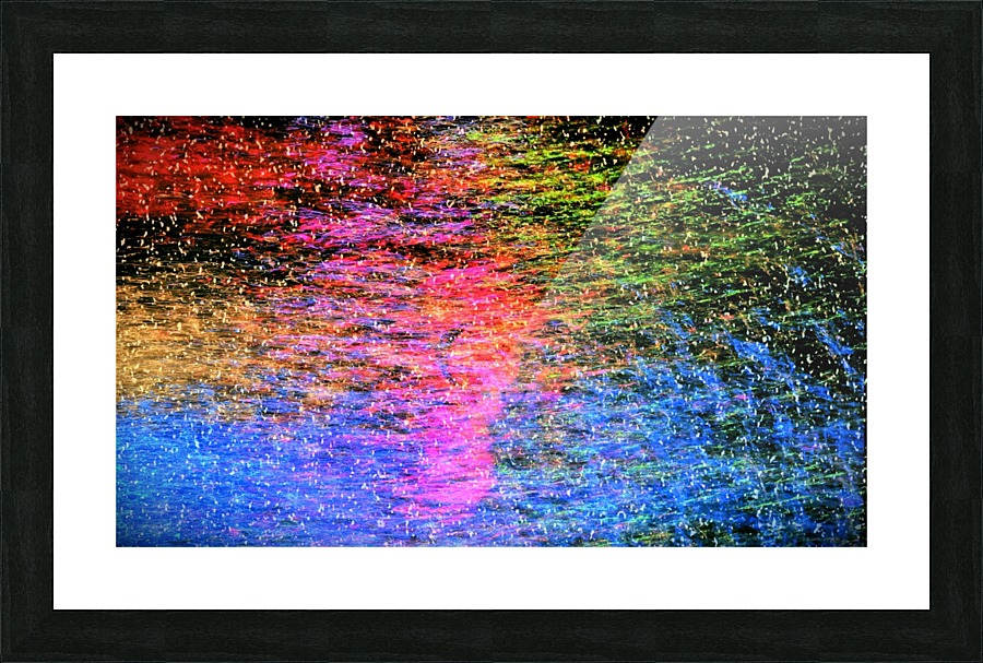 Color On Water 4 Picture Frame print