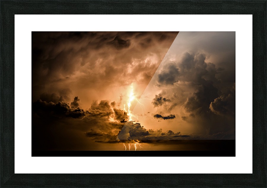Trident Bolt Picture Frame print