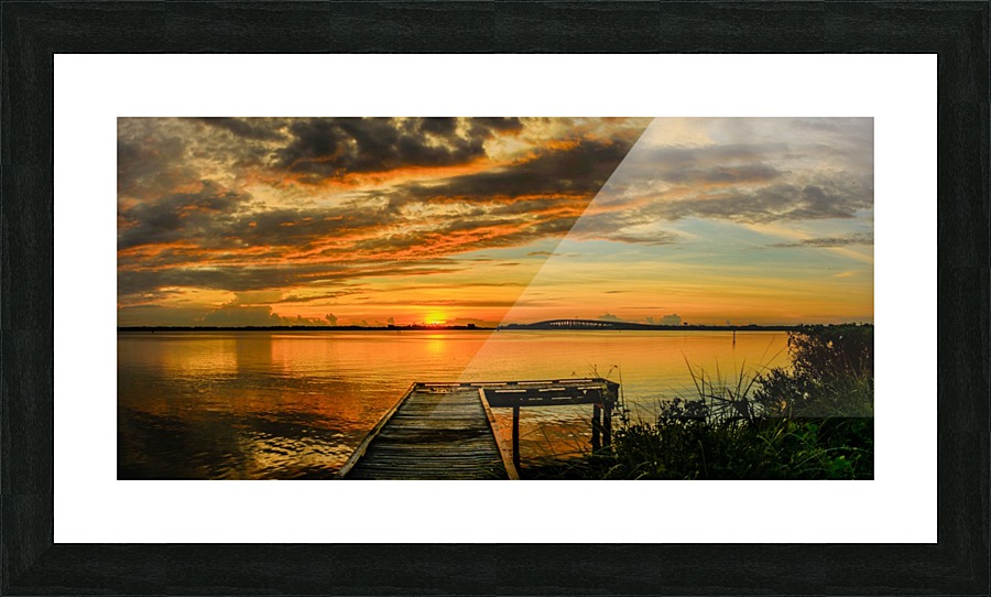 Edge Cut Sun Picture Frame print