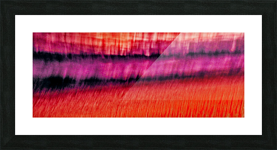 Sunrise Stacked Waves Picture Frame print
