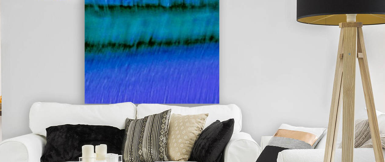 Sunrise Stacked Waves Blue Green by Rich Eginton