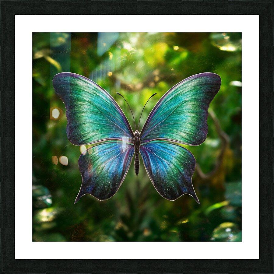 vibrant butterfly Picture Frame print
