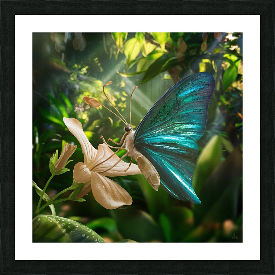 vibrant butterfly Picture Frame print