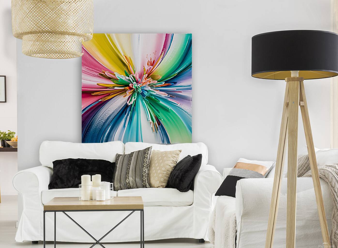 Vibrant artwork with modern illustration Reproduction