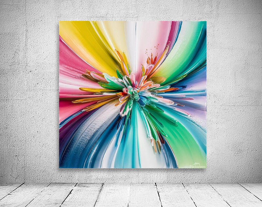 Vibrant artwork with modern illustration Wall Preview