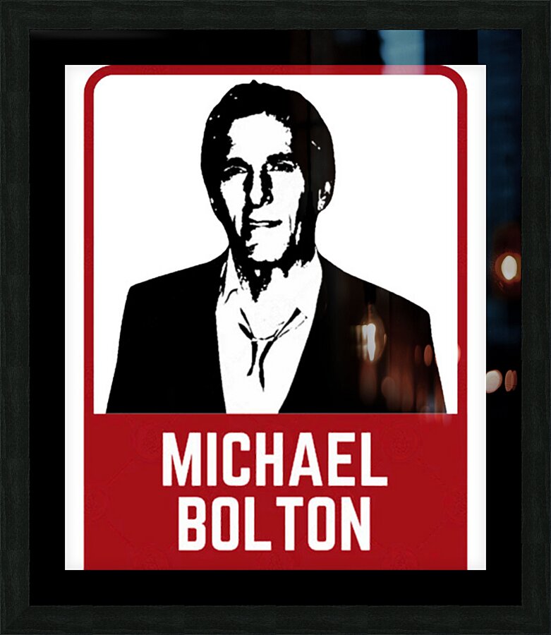 Michael Bolton 17 Picture Frame print