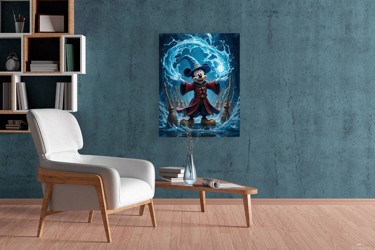 Mickey Mouse as the Sorcerers Apprentice Reproduction