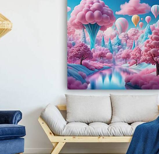  whimsical cotton candy dreamscape  by GalleryDecor