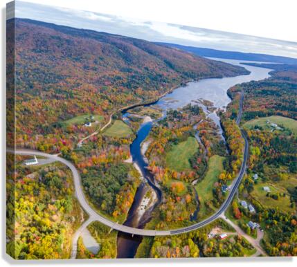 North River In Fall 2 Canvas Print