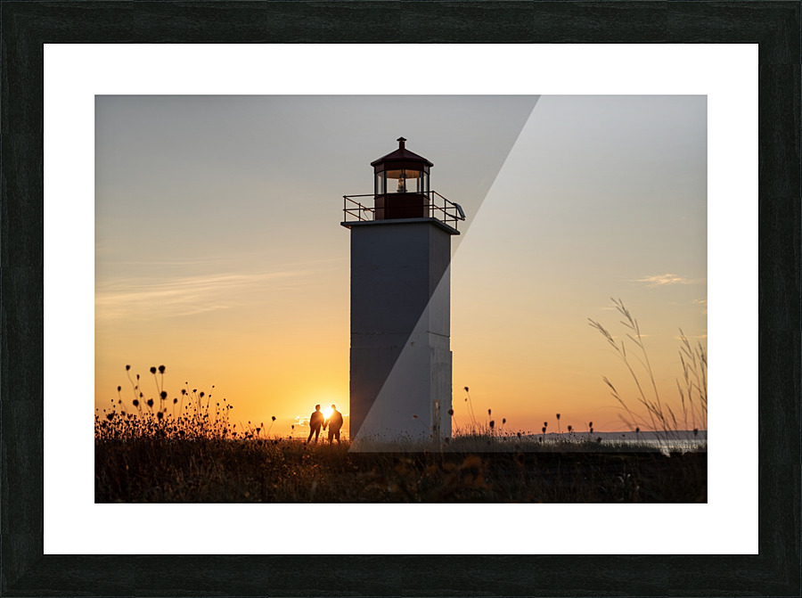 Caribou Lighthouse Picture Frame Printing