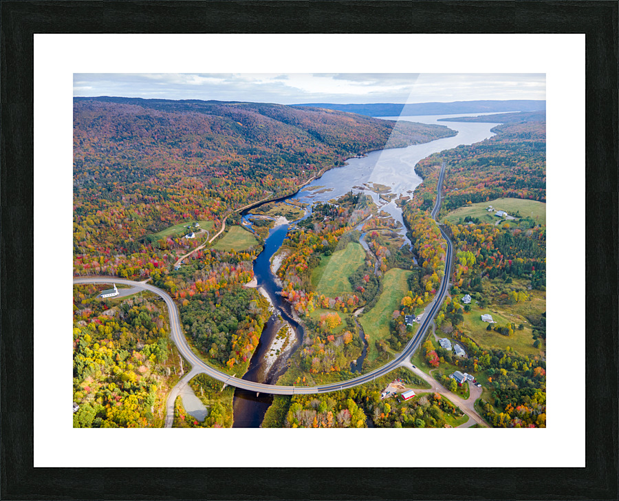 North River In Fall 2 Picture Frame Printing