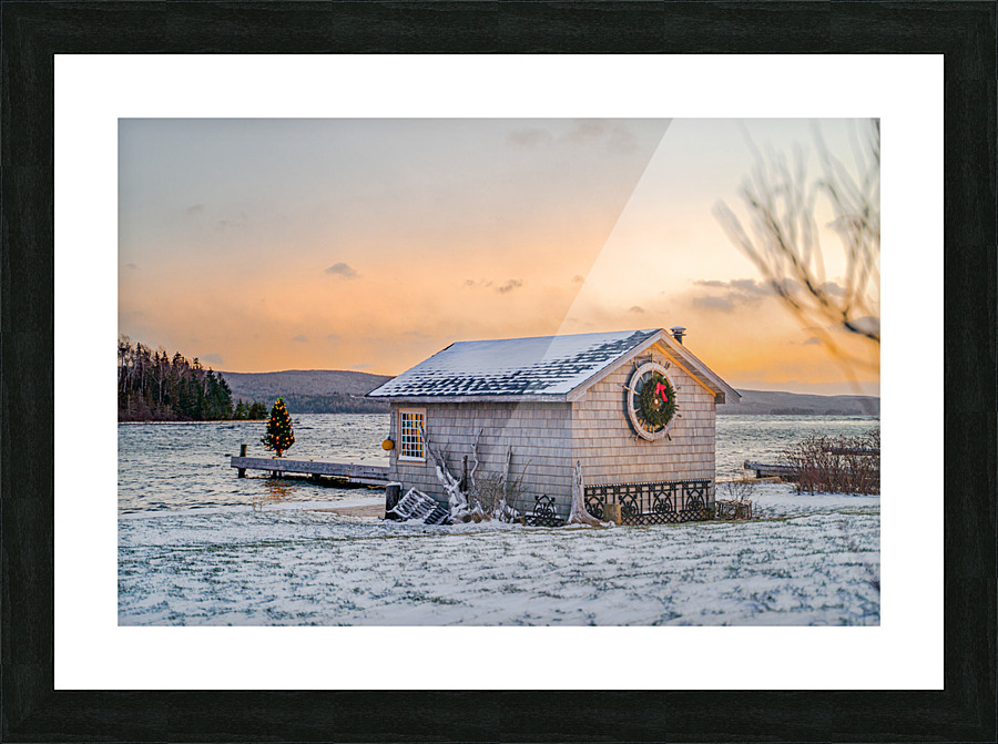 Baddeck Winter Scene Picture Frame Printing