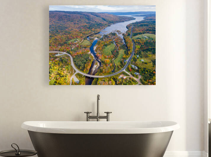North River In Fall 2 Reproduction