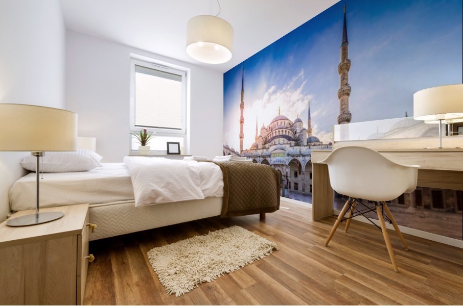 The Blue Mosque Mural print