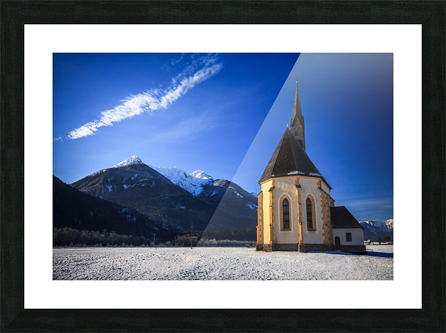 Old Church Picture Frame print