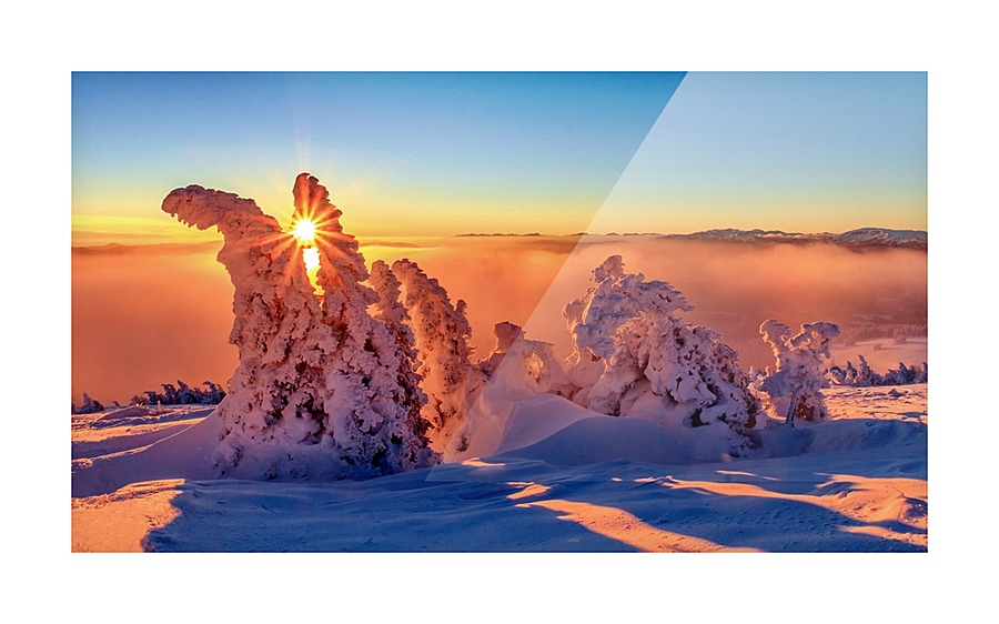 Sunset in the Alps Picture Frame print