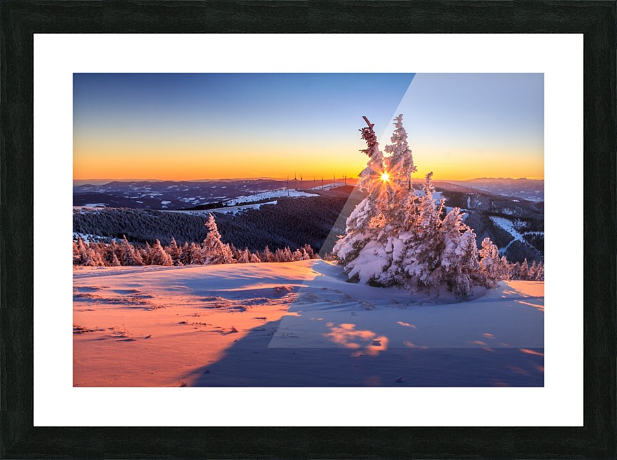 Sunset in the Alps Picture Frame print