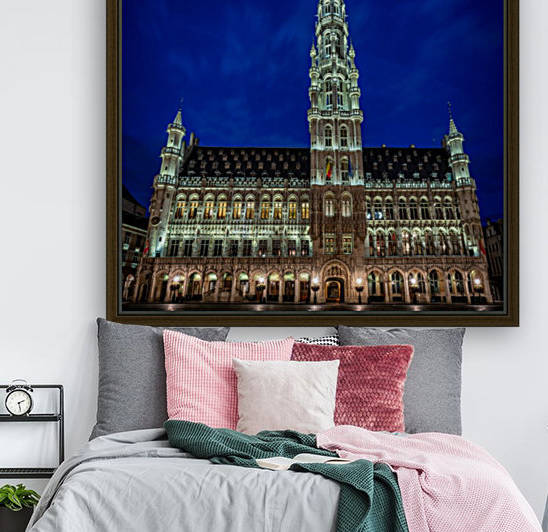 The Grand Place at night in Brussels Belgium by zoltanduray