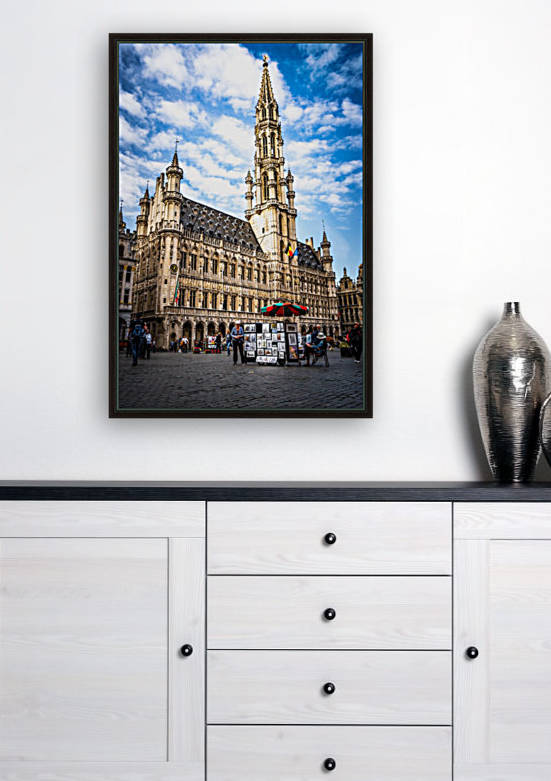 Town Hall in the Grand Place Belgium by zoltanduray