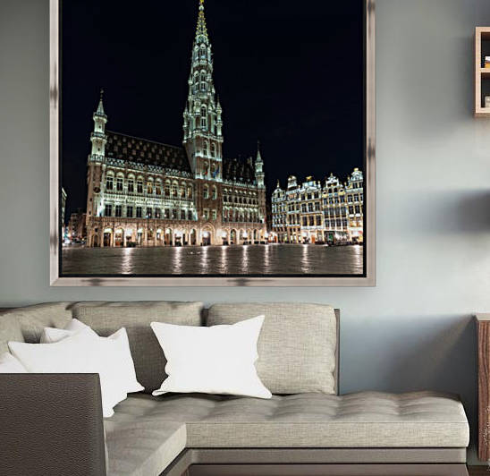 The Grand Place at night in Brussels - Belgium by zoltanduray