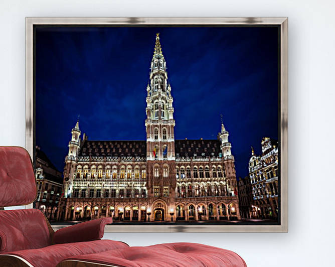 Town Hall in the Grand Place - Belgium by zoltanduray