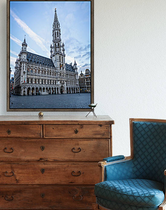Town Hall in the Grand Place - Belgium by zoltanduray