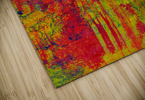 Vibrant Abstract Art with Bold Red and Yellow Pattern Youri Mahieu puzzle