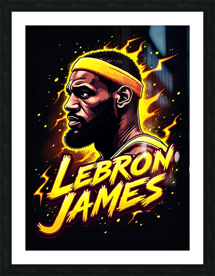 LEBRON JAMES Picture Frame print