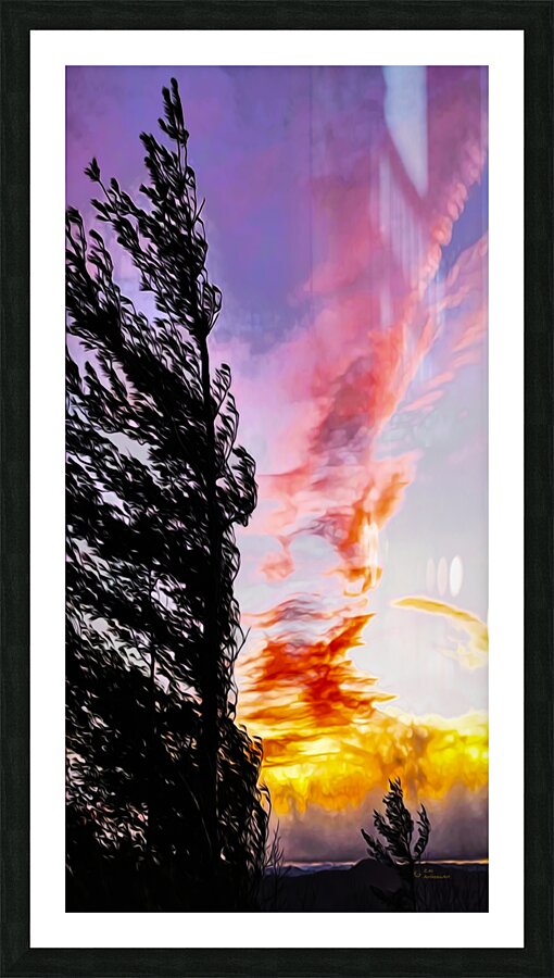 Divergent Clouds Picture Frame Printing